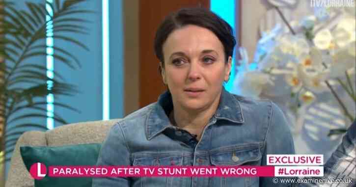 Amanda Abbington fights back tears on Lorraine as paralysed BGT star fiancé recalls horror stunt accident - Yorkshire Live