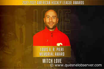 Quesnel's Mitch Love wins AHL coach of the year – Quesnel Cariboo Observer - Quesnel - Cariboo Observer