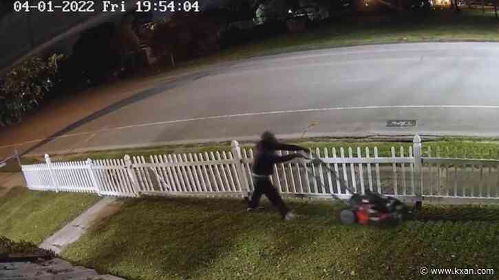 Texas burglar cuts victim's grass before fleeing with lawnmower
