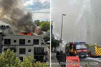 Creek Road Deptford flat block fire caused by hot works