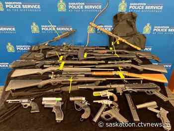Cache of weapons seized by Saskatoon police following eight-month investigation