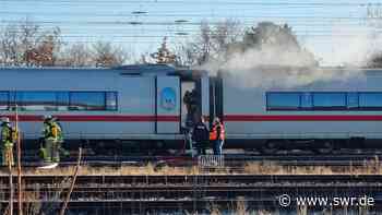 Zwei Verletzte bei Feuer in ICE in Mannheim-Waldhof - SWR Aktuell