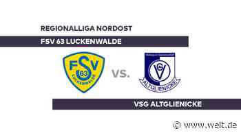 FSV 63 Luckenwalde - VSG Altglienicke: Luckenwalde fordert Altglienicke heraus - Regionalliga Nordost - WELT