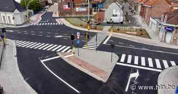 Eerste 'vierkant groen' kruispunt in Izegem geopend - Het Laatste Nieuws