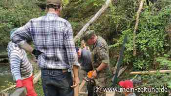 Instandsetzung der Traumschleifen: Gemeinsame Aktion von Soldaten und Helfern aus Boppard - Rhein-Zeitung