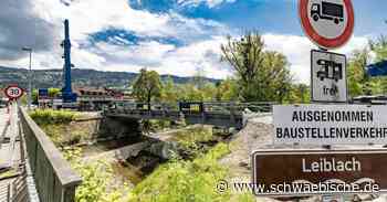 Grenze Lindau Ziegelhaus: Neue Brücke über Leiblach - Schwäbische