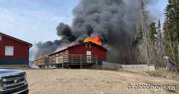 Manager at business that went up in flames said customer alerted them to fire