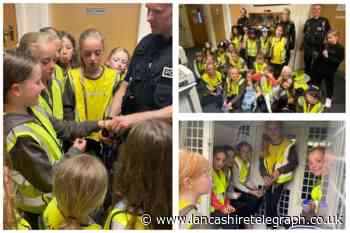 BURNLEY: Cliviger Brownies visit police station in Burnley