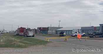 Fire crews battle industrial fire in Taber