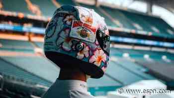 F1's Miami Grand Prix - Daniel Ricciardo unveils 'Ace Ventura' helmet; Lewis Hamilton gets a Miami Dolphins jersey - ESPN