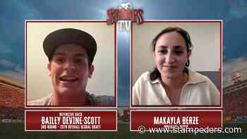 1 on 1 with Global Draft selection Bailey Devine-Scott - stampeders.com