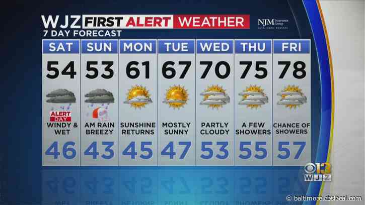 ALERT DAY: Wet & Windy Saturday As Rain Continues