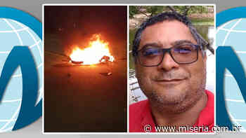 Professor morre na BR-116 em Brejo Santo e sua moto pega fogo - Site Miséria
