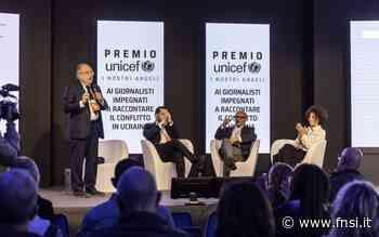 Trieste, consegnato alla Fnsi il premio Unicef 'I nostri angeli'. Giulietti: «Grazie ai cronisti che ci raccontano la guerra» - Fnsi
