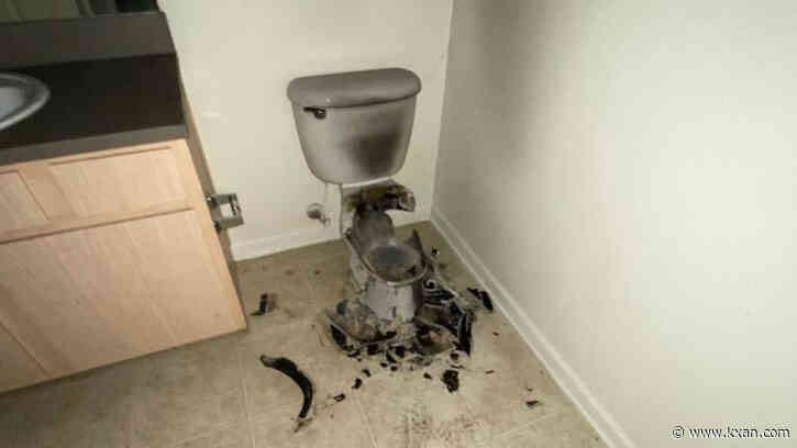 Lightning blows up toilet inside Oklahoma apartment