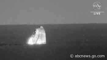 SpaceX brings 4 astronauts home with midnight splashdown