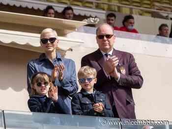 La princesse de Monaco en famille à la cérémonie d’ouverture du tournoi de rugby Sainte Dévote