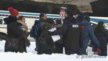 Pipeline protest disrupts train service on Exo’s Candiac line - Global News