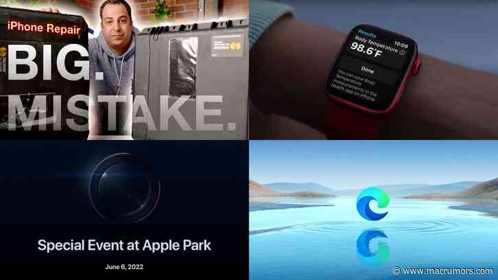 Top Stories: Testing Apple's DIY Repair Program, Apple Watch Series 8 Rumor, and More
