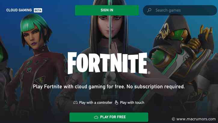 Fortnite Comes to iPhones and iPads Through Xbox Cloud Gaming