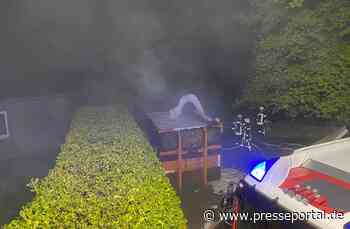 FF Goch: Baucontainer in Vollbrand