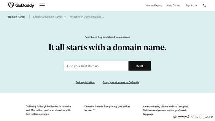 GoDaddy domain registration service