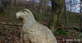 Diebe stehlen Adlerskulptur aus Holz aus dem Pulverweg | Lokale Nachrichten aus Detmold - Lippische Landes-Zeitung