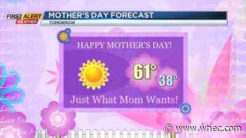First Alert Weather: Pleasant weather for Mother&rsquo;s Day