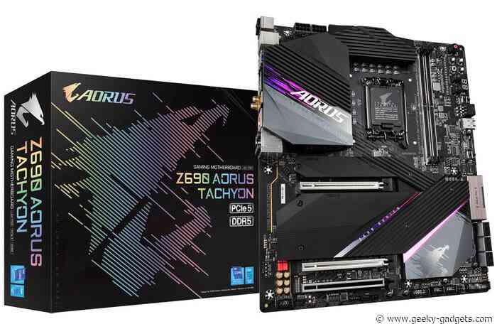 Gigabyte Z690 AORUS Tachyon motherboard assists new DDR5-10022 overclocking record
