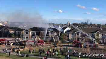 Edmonton Fire Rescue Services responding to fire in Griesbach