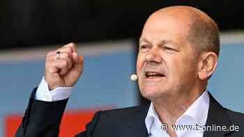 Kanzler Olaf Scholz in Kiel: Pfiffe bei Wahlkampfveranstaltung - t-online