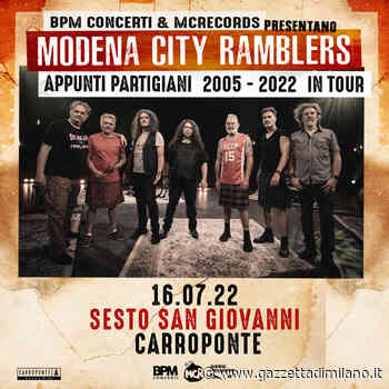 Modena City Ramblers al Carroponte il 16 luglio. - gazzettadimilano.it