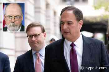 Ex-Clinton campaign lawyer's emails with FBI, Trump news reports could sway jury: Durham - New York Post