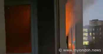 Hackney fire: Video shows smoke pouring from flat after baby's cries alerted mum to blaze - My London