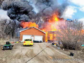 Carman Dufferin Fire Department respond to house fire northwest of Carman - PortageOnline.com