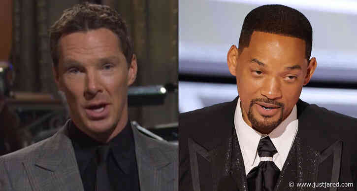 Benedict Cumberbatch Jokes About Being 'Beat' by Will Smith at Oscars 2022 in 'Saturday Night Live' Monologue - Watch