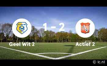 Actief 2 maakt tegen Geel Wit 2 einde aan slechte reeks - Leeuwarder Courant