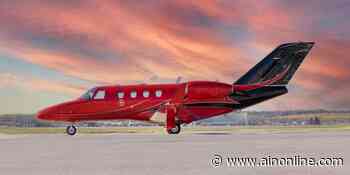 Duncan Delivers 'Flashy' Red Cessna CitationJet - Aviation International News