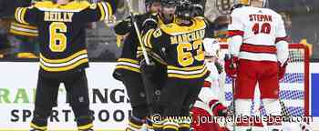 Brad Marchand s’occupe des Hurricanes