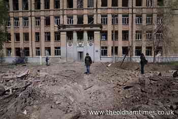 Western officials visit Ukraine after Russian bomb flattens school - The Oldham Times