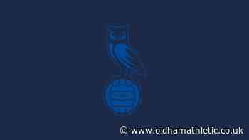 Crawley Town (H) - SAG - News - oldhamathletic.co.uk