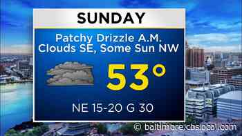 Maryland Weather: Cloud Covered Mother’s Day - CBS Baltimore