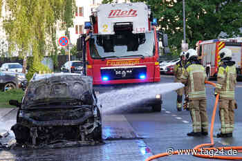 Dresden: Auto brennt in Mickten vollständig aus - TAG24