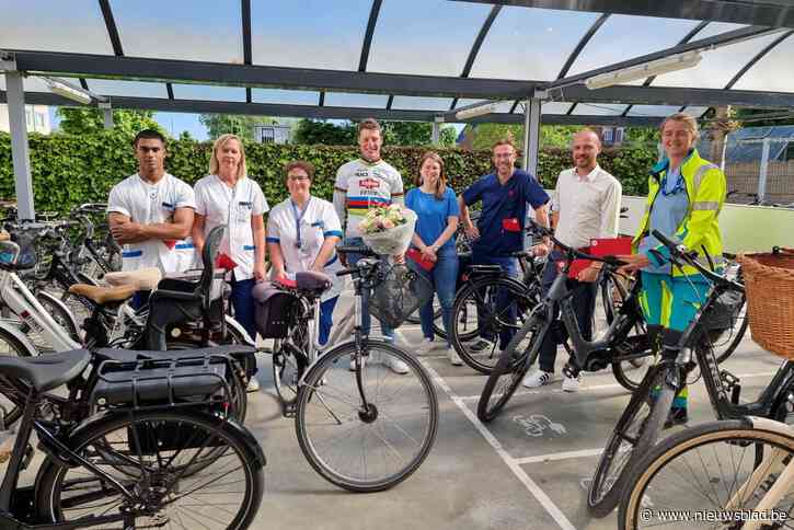 Wereldkampioen Joran Wyseure wil personeel Sint-Andriesziekenhuis op de fiets krijgen