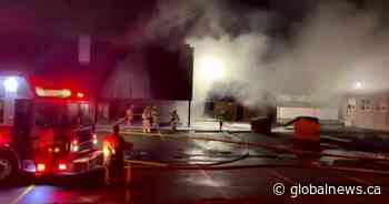 Calgary fire crews battle blaze at Dr. Norman Bethune School in southeast