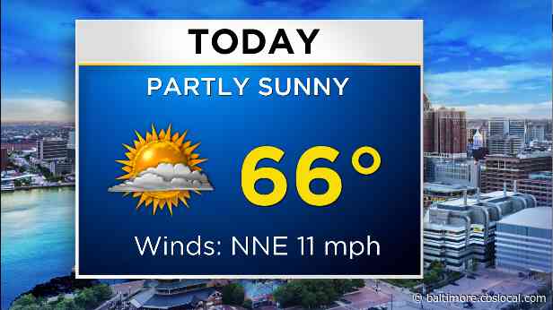 Maryland Weather: Mostly Sunny To Kick Off The Workweek