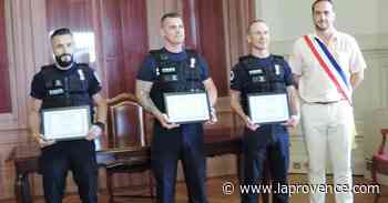 Vaucluse : trois policiers municipaux honorés par le maire du Pontet - La Provence