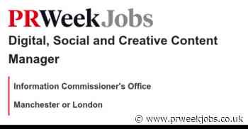 Information Commissioner's Office: Digital, Social and Creative Content Manager
