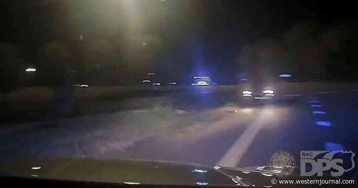 State Trooper Sees Disaster Brewing, Knows He Needs to Veer Into Oncoming Car