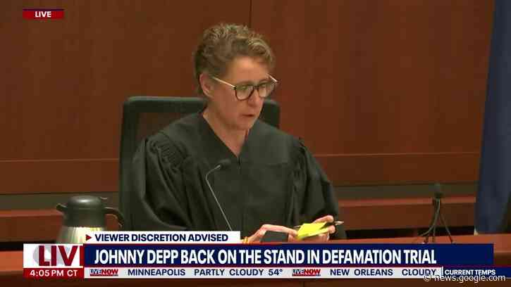 Johnny Depp judge strikes Amber Heard comment during testimony | LiveNOW from FOX - LiveNOW from FOX